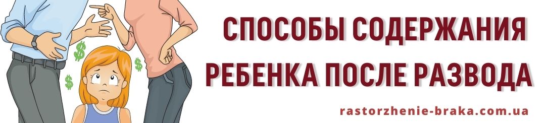 Способы содержания ребенка после развода Способы содержания ребенка после развода