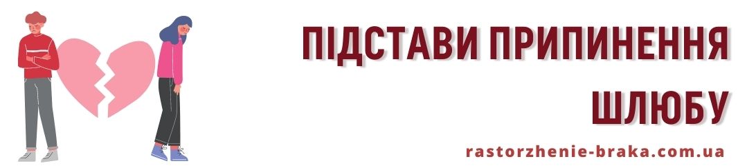 Підстави припинення шлюбу це