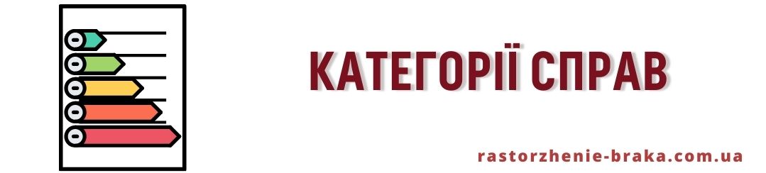 Категорії справ Категорії справ